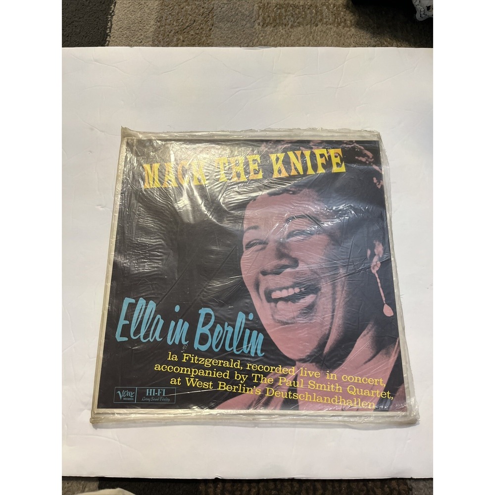Verve Ella Fitzgerald Mack The Knife Ella in Berlin Vinyl LP MG V-4041 Good Mono